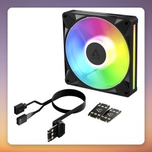 Arctic BioniX P14 A-RGB 140 mm PWM Fan, Black/White, Single Pack