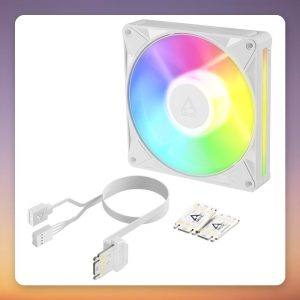 Arctic BioniX P14 A-RGB 140 mm PWM Fan, White, Single Pack