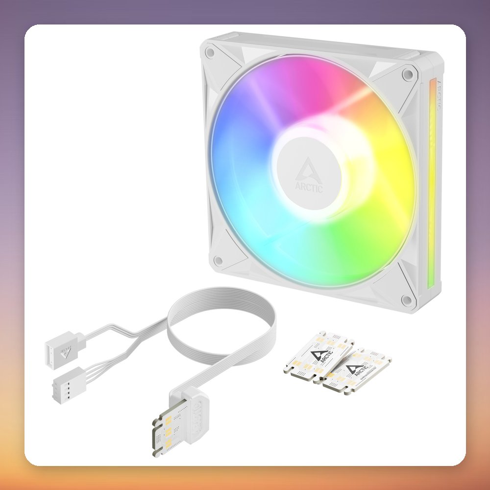 Arctic BioniX P14 A-RGB 140 mm PWM Fan, White, Single Pack