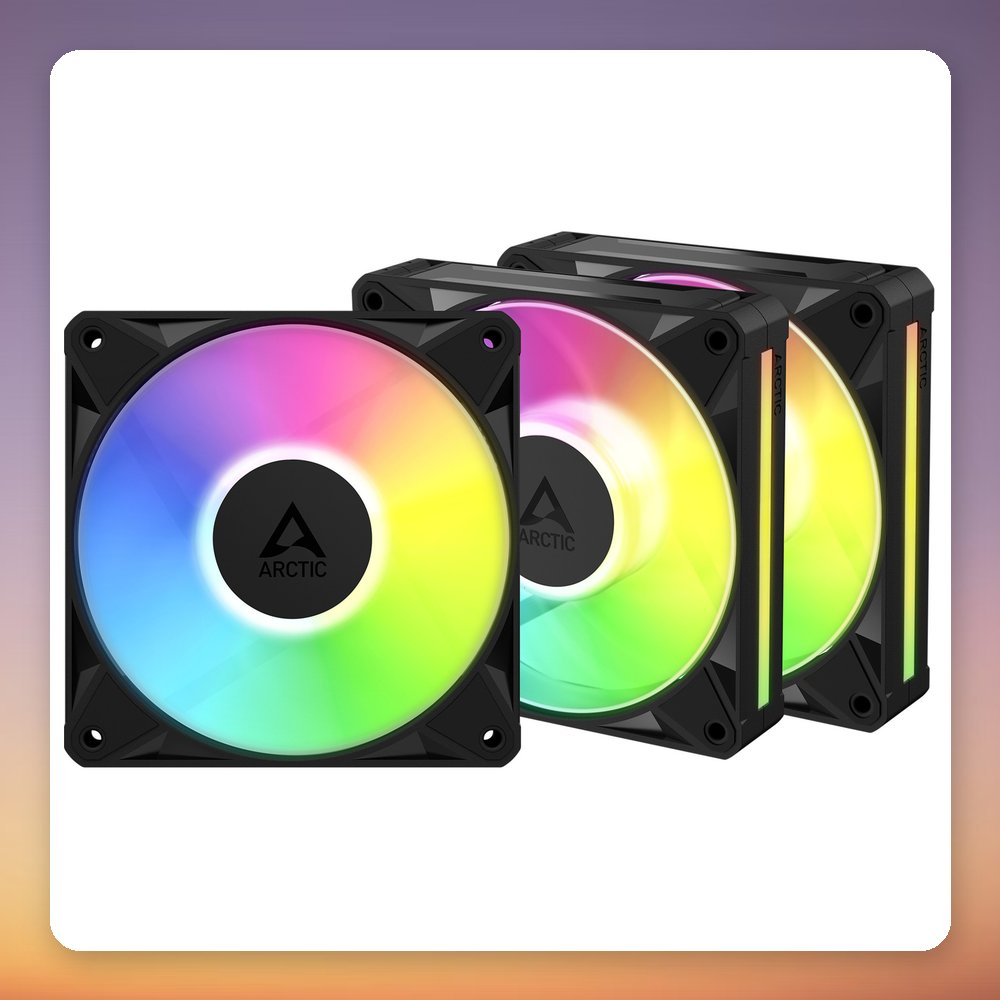 Arctic BioniX P14 A-RGB 140 mm PWM Fan, Black, 3-Pack with Daisy Chain – image 2