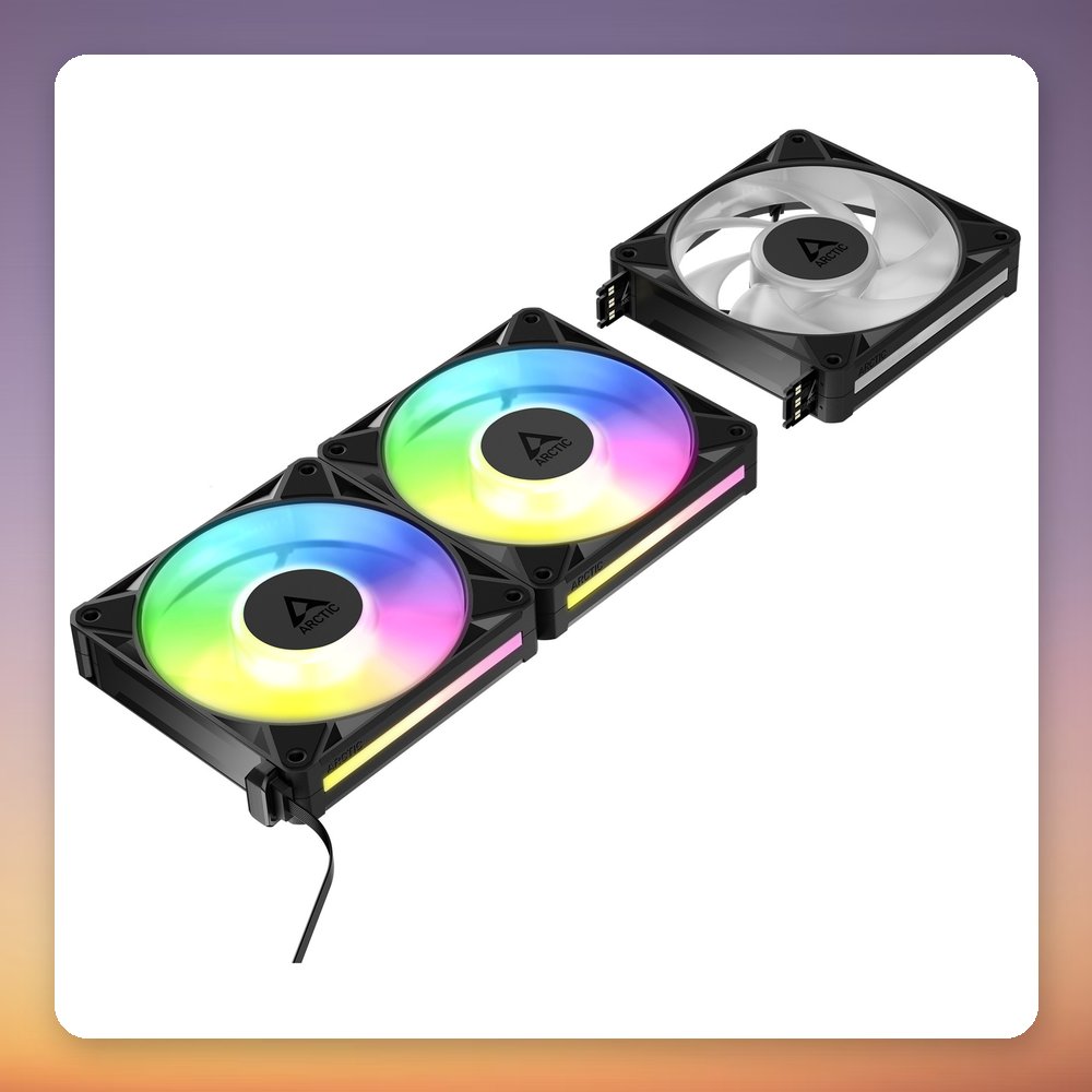 Arctic BioniX P14 A-RGB 140 mm PWM Fan, Black, 3-Pack with Daisy Chain – image 3