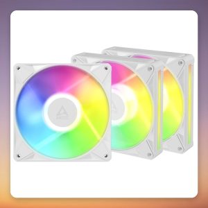 Arctic BioniX P14 A-RGB 140 mm PWM Fan, White, 3-Pack with Daisy Chain