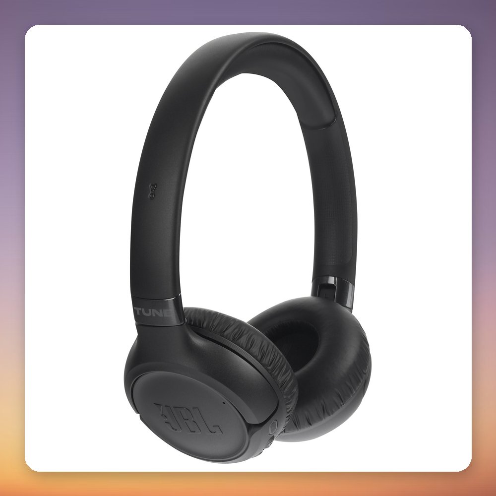 JBL Tune 680NC Wireless On-Ear Headphones, Adaptive ANC, Bluetooth 6.0, Black