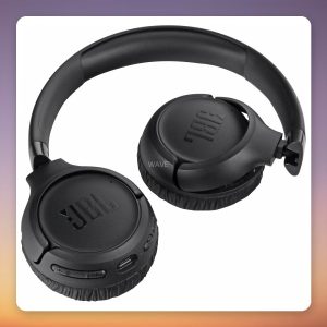 JBL Tune 680NC Wireless On-Ear Headphones, Adaptive ANC, Bluetooth 6.0, Black