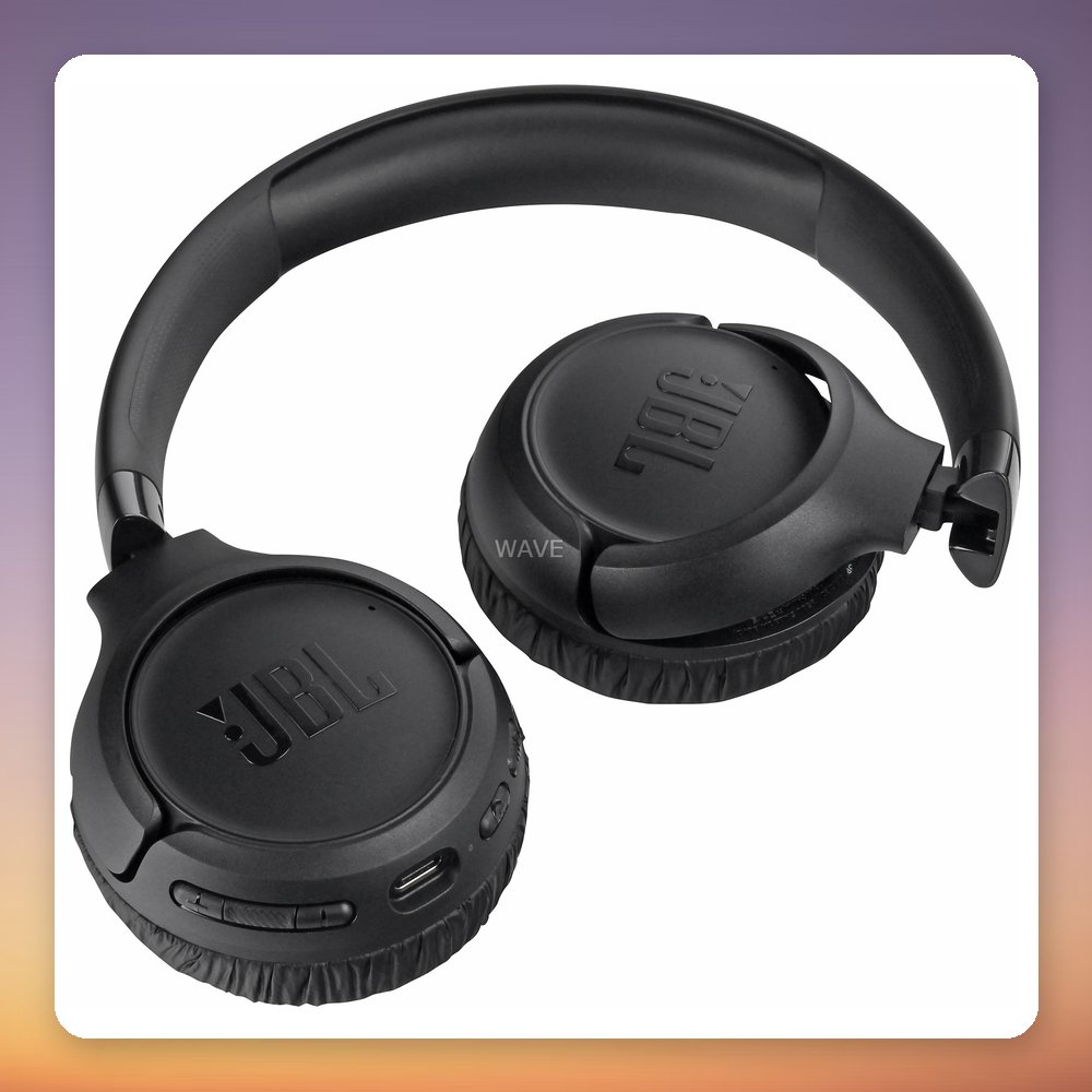 JBL Tune 680NC Wireless On-Ear Headphones, Adaptive ANC, Bluetooth 6.0, Black – image 2