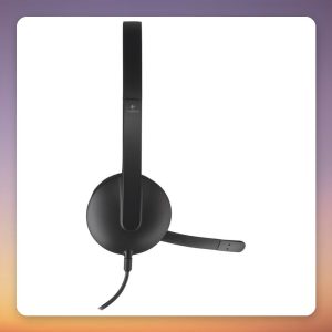 Logitech H340 USB Stereo Headset with Noise-Cancelling Microphone, Black