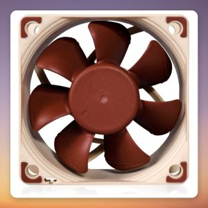 Noctua NF-A6x25 FLX 60 mm 3000 RPM Case Fan, Brown/White