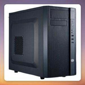 Cooler Master N200 Micro-ATX Mini Tower Case, Black, Mesh Front