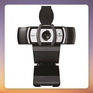 Logitech C930e 1080p Webcam with Dual Stereo Microphones, Black/Silver