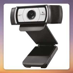 Logitech C930e 1080p Webcam with Dual Stereo Microphones, Black/Silver