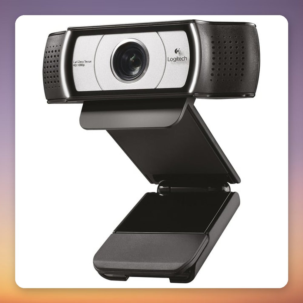 Logitech C930e 1080p Webcam with Dual Stereo Microphones, Black/Silver – image 2