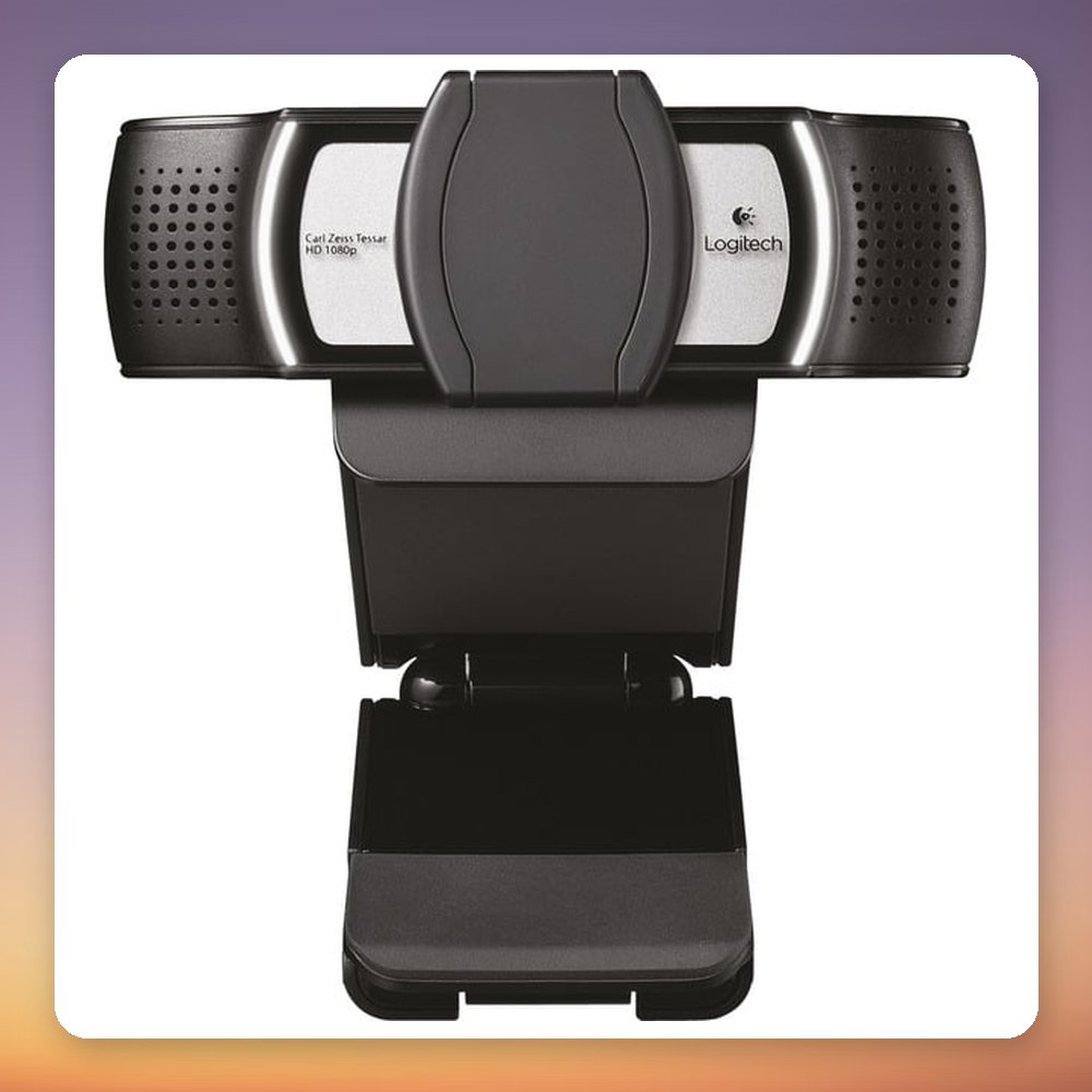 Logitech C930e 1080p Webcam with Dual Stereo Microphones, Black/Silver – image 3