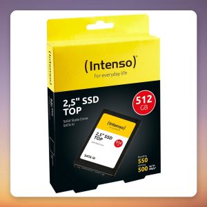 Intenso TOP 512 GB SATA SSD 2.5″ 550 MB/s Read, MLC, Bulk