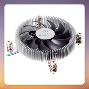 Silverstone Nitrogon NT07-115X 80 mm Low-Profile CPU Cooler, 23 mm Height, 65 W TDP