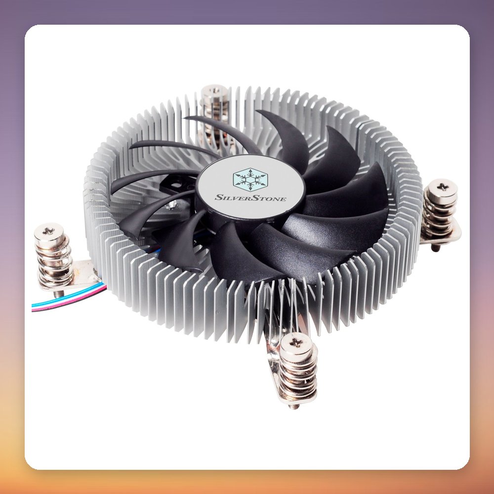 Silverstone Nitrogon NT07-115X 80 mm Low-Profile CPU Cooler, 23 mm Height, 65 W TDP