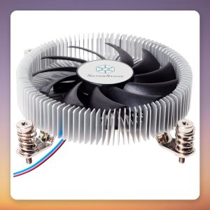 Silverstone Nitrogon NT07-115X 80 mm Low-Profile CPU Cooler, 23 mm Height, 65 W TDP