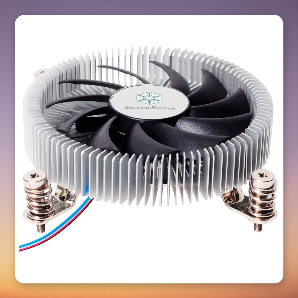 Silverstone Nitrogon NT07-115X 80 mm Low-Profile CPU Cooler, 23 mm Height, 65 W TDP – image 2