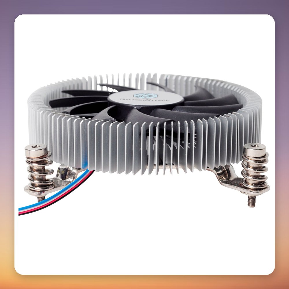 Silverstone Nitrogon NT07-115X 80 mm Low-Profile CPU Cooler, 23 mm Height, 65 W TDP – image 3