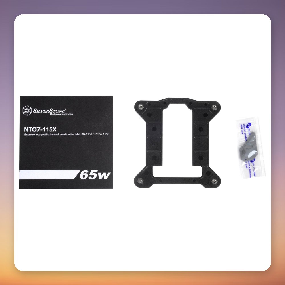 Silverstone Nitrogon NT07-115X 80 mm Low-Profile CPU Cooler, 23 mm Height, 65 W TDP – image 6