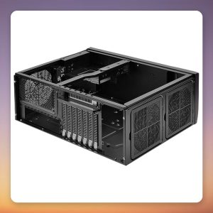 Silverstone GD09B HTPC Case, ATX, 7 Expansion Slots, Black
