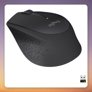 Logitech M280 Wireless Mouse, Black, 1000 DPI, 2.4 GHz USB Nano Receiver