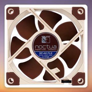 Noctua NF-A8 FLX 80 mm 3-Pin Case Fan, 2000 RPM, 16.1 dB(A)