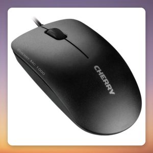 Cherry MC 1000 Wired Optical Mouse, 1200 DPI, USB, Black