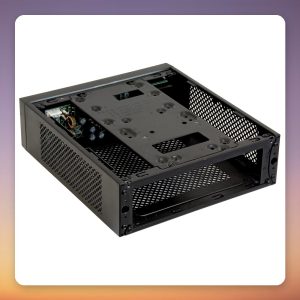 Chieftec IX-03B-OP Mini-ITX HTPC Case, Black, 3 L Aluminium