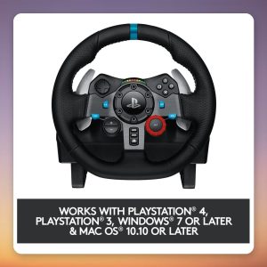 Logitech G29 Driving Force Racing Wheel with Pedals for PS5, PS4, PS3 and PC