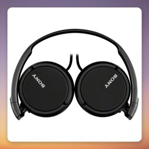 Sony MDR-ZX110 Closed-Back Foldable Headphones, 30 mm Drivers, 1.2 m Cable, Black
