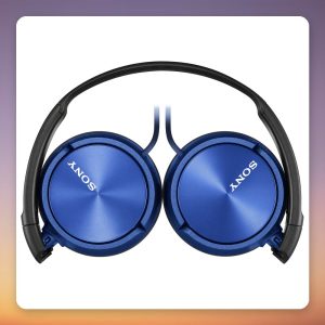 Sony MDR-ZX310 Over-Ear Headphones, Closed-Back, 3.5 mm, Blue/Black