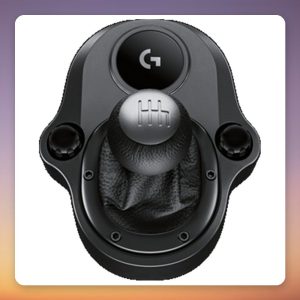 Logitech Driving Force Shifter 6+R H-Pattern Gear Shifter, Black