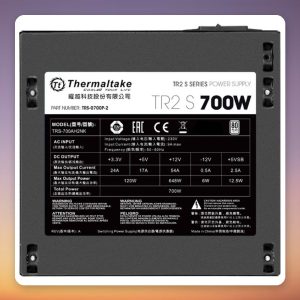 Thermaltake TR2 S 700W 80 PLUS 230V EU ATX PSU, Black