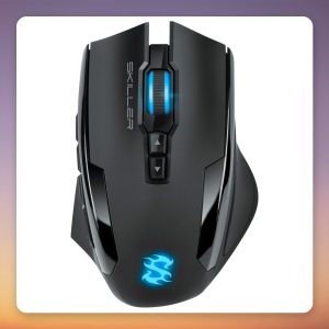 Sharkoon SKILLER SGM1 Wired RGB Gaming Mouse, 10,800 DPI, 12 Buttons, Black