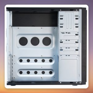 Chieftec HQ-01B-OP Midi Tower ATX PC Case, Black, 2x USB 3.2 Gen 1
