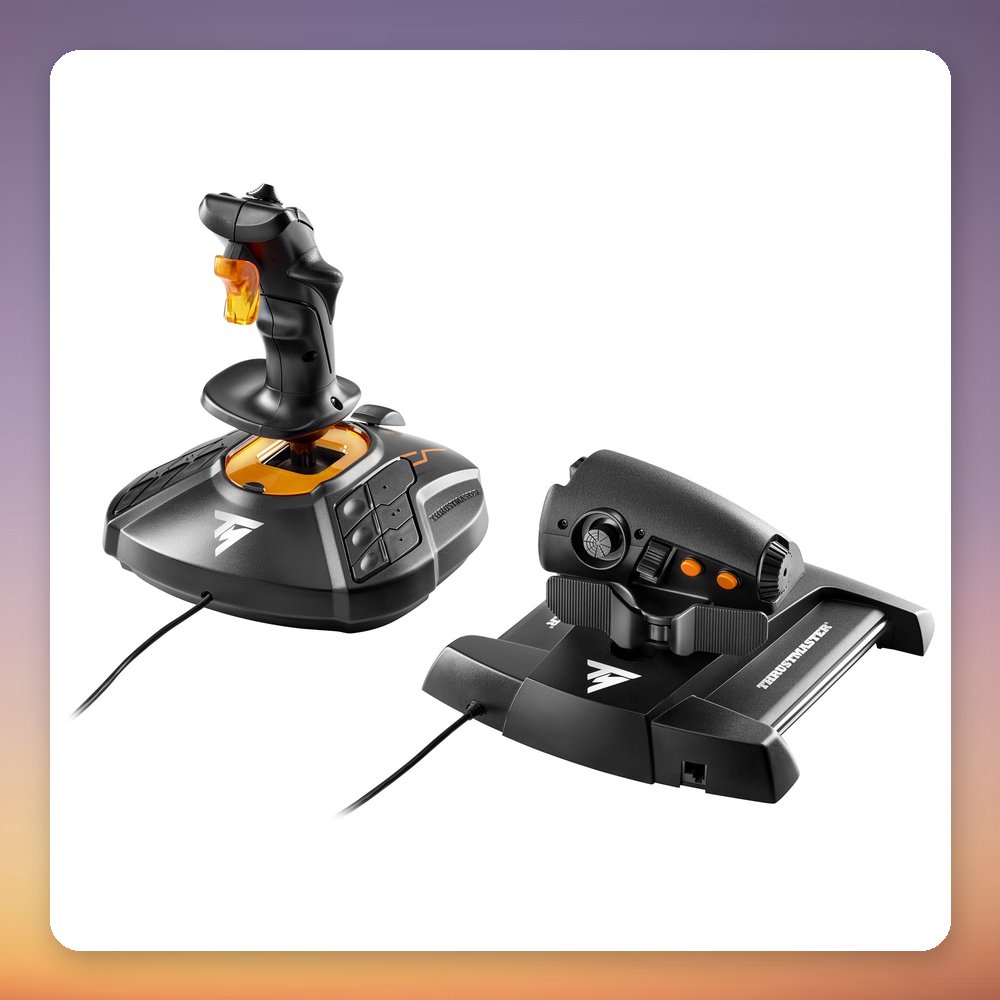 Thrustmaster T.16000M FCS HOTAS Flight Stick and Throttle, Black/Orange, PC – image 5