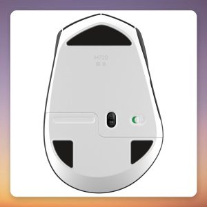 Logitech M720 Triathlon Wireless Mouse, Black, 1000 DPI, 3-Device Easy-Switch