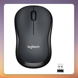 Logitech M220 Silent Wireless Mouse, Grey, 2.4 GHz USB Receiver, 1000 DPI