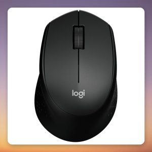 Logitech M330 Silent Plus Wireless Mouse, Black, 2.4 GHz USB Receiver