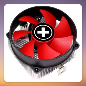 Xilence A250PWM 92 mm PWM CPU Cooler for AM4/AM5, Black/Red