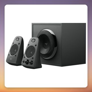 Logitech Z625 THX 2.1 PC Speaker System, 200W RMS, Optical and 3.5 mm Inputs, Black