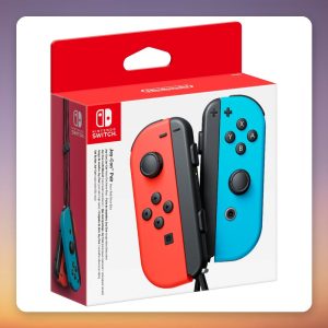 Nintendo Joy-Con Controller Set for Nintendo Switch, Neon Red / Neon Blue