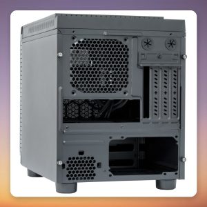 Chieftec CI-01B-OP Micro-ATX Mini Tower Case, Black, Mesh Front