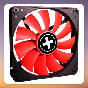 Xilence Performance C Series 140 mm Case Fan, Black/Red, 900 RPM, 20 dB, Hydro Bearing