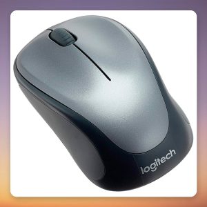 Logitech M235 Wireless Mouse, Black/Grey, 2.4 GHz USB Receiver, 1000 DPI