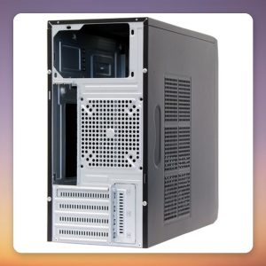 Chieftec HT-01B-350GPB Midi Tower mATX Case, Black, incl. 350W PSU