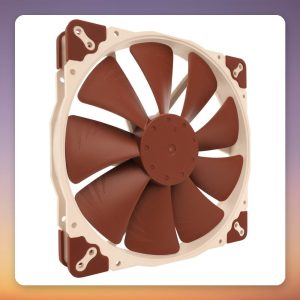 Noctua NF-A20 FLX 200 mm 3-Pin Case Fan, Cream/Brown, 800/550 RPM