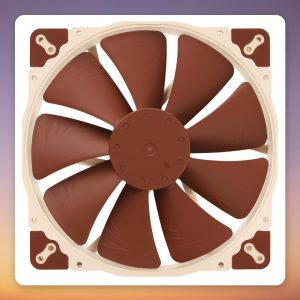 Noctua NF-A20 FLX 200 mm 3-Pin Case Fan, Cream/Brown, 800/550 RPM