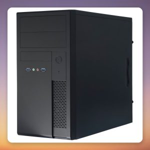 Chieftec XT-01B-350GPB Mini Tower PC Case, Black, with 350 W PSU