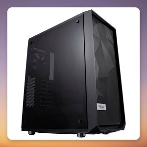 Fractal Design Meshify C Dark Tint TG ATX Mid Tower Case, Black